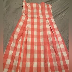 Zara Barbie Movie Gingham Pink and White Dress
